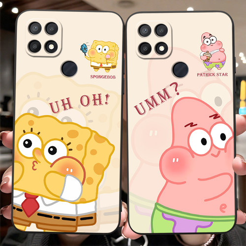 皑晨适用于OPPOA15s手机壳CPH2179防摔欧珀A15s保护套Oopoα15s软0ppoA15s可爱cph2179高级感CPH2l85海绵宝宝