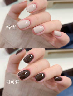 妮可NAIL 秋冬氛围感显白不挑人纯手工穿戴甲美甲成品甲片假指甲
