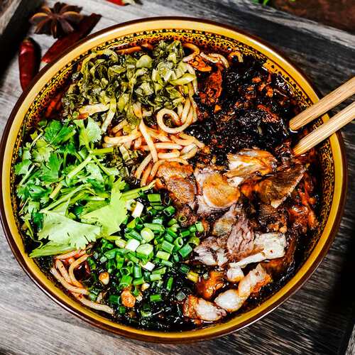 黔食锦贵州特产水城羊肉早餐米粉懒人方便速食有汤包料包商用