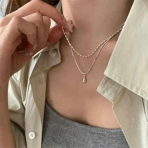 双层水滴设计极简ins风轻奢女30
