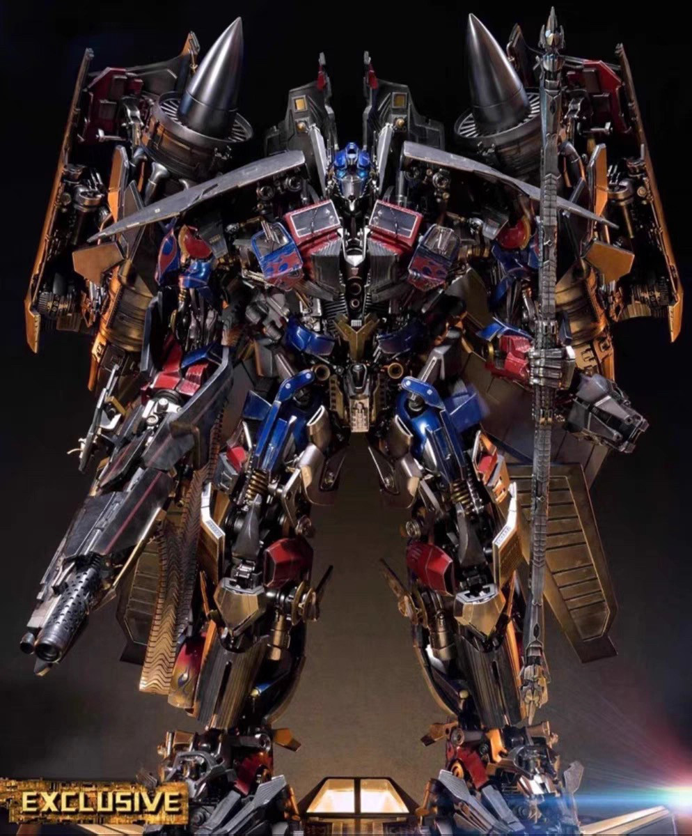 定制动漫手办雕像模型摆件玩具gk变形金刚2堕落天火擎天柱ex双头