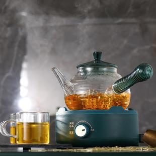 围炉煮茶侧把玻璃茶壶电热炉煮茶器加厚耐高温泡茶壶功夫茶具套装