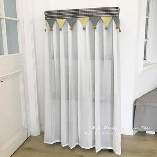 北欧ins风灰色粉色派队三角旗衣柜展示架防尘罩量身定制高端多色