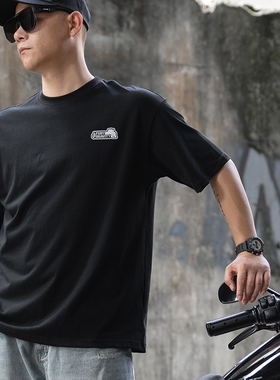 EYE OF STARK x FURY潮牌男荒漠岩石个性烫画短袖T恤男女夏季宽松