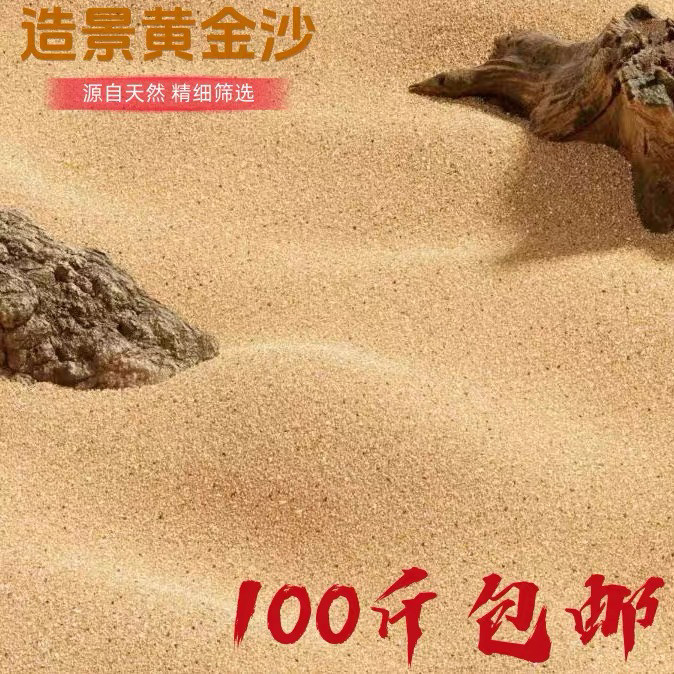 造景细腻黄沙100斤包邮无杂质干燥沙厂家直销