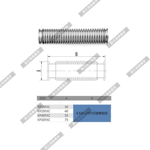 波纹管KF16 真空波纹管柔性快装 50真空软管 KF不锈钢波纹管