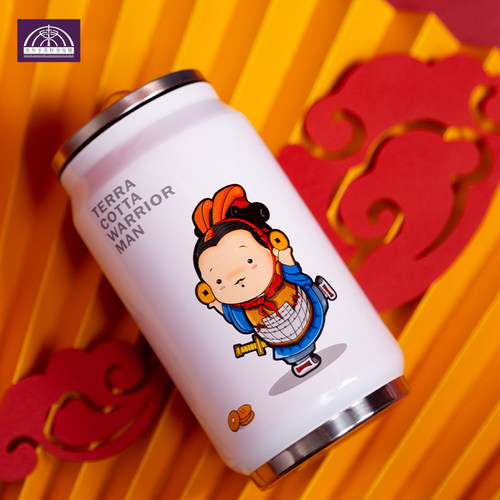 秦俑侠可乐罐家用便携保温杯户外饮水杯304不锈钢创意送礼杯子