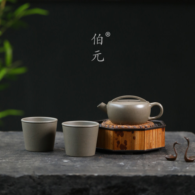伯元中式紫砂手工一片瓦