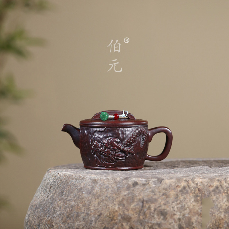 伯元中式紫砂浮雕汉瓦