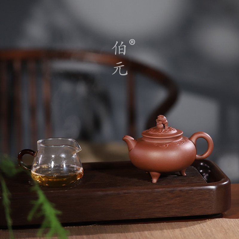 伯元中式紫砂紫砂全手工喜狮