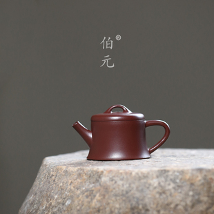 宜兴紫砂壶原矿紫朱泥小汲直纯手工中式茶壶国风功夫茶具茶器80ml