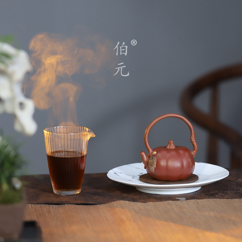 伯元中式紫砂仿生南瓜手工