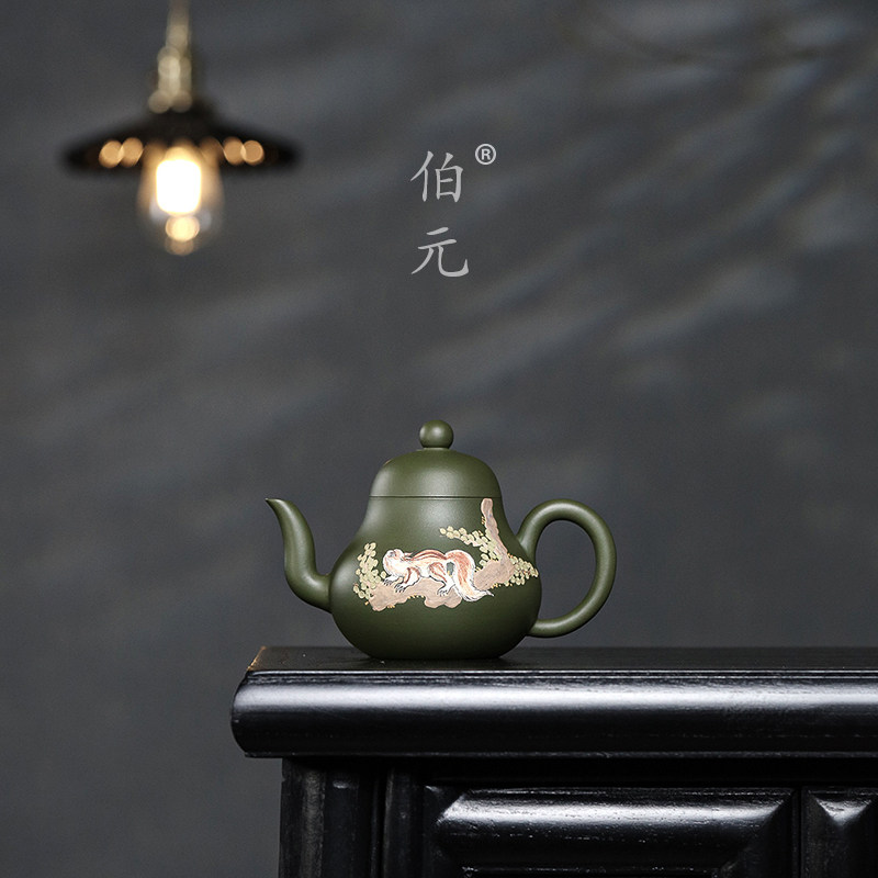 彩绘思婷伯元紫砂中式