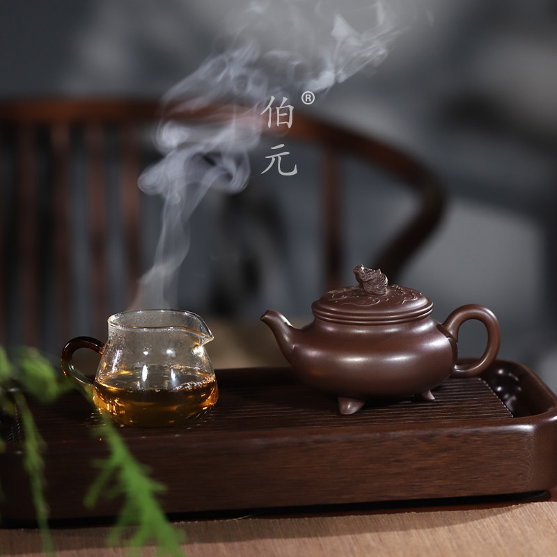 伯元中式紫砂全手工鱼化龙