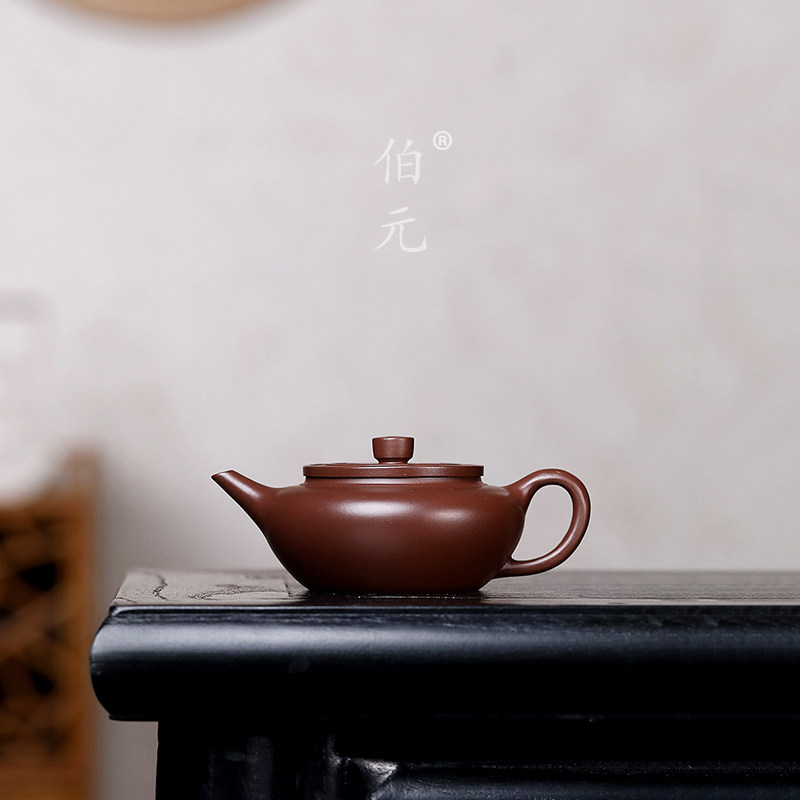 手工平盖扁水平伯元紫砂中式