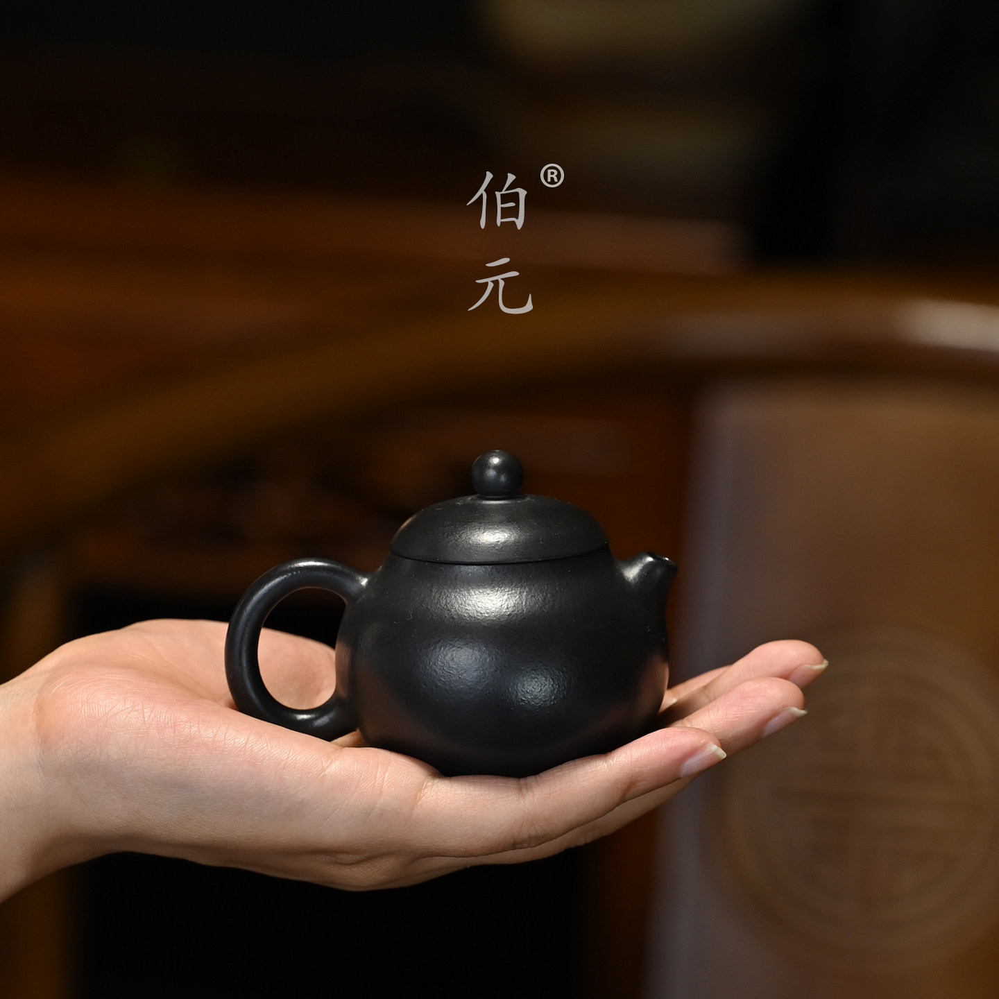 宜兴紫砂壶原矿朱泥捂灰文旦全手工小品自用功夫茶具泡茶壶 100ml
