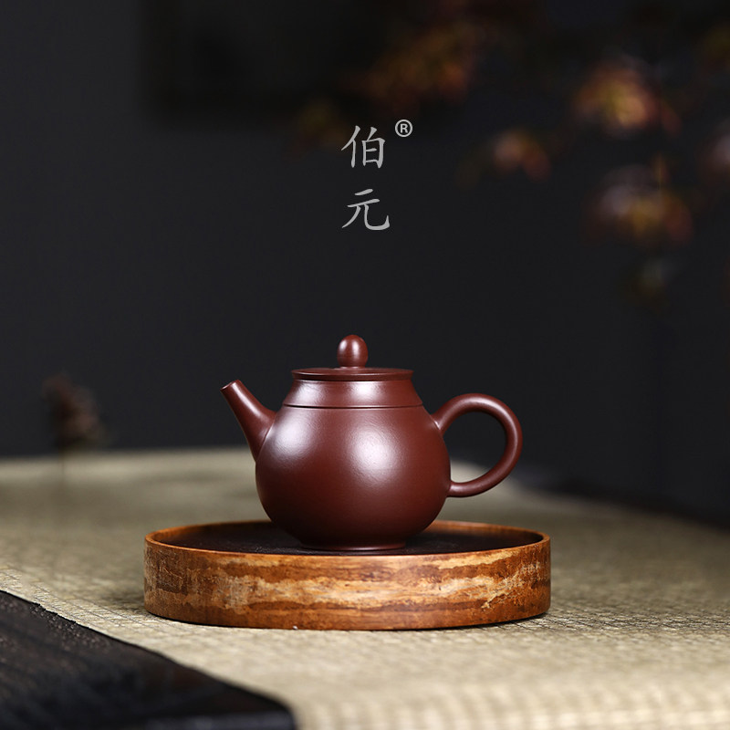 手工平盖莲子伯元紫砂中式