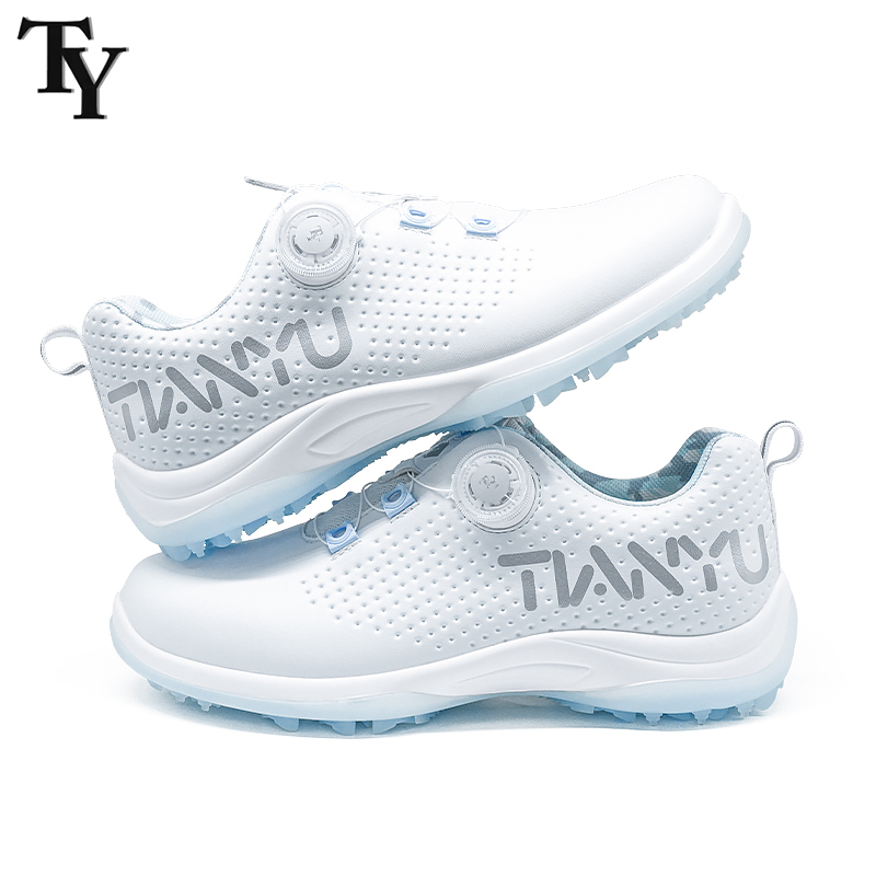 TY高尔夫女鞋旋钮鞋带防水防滑