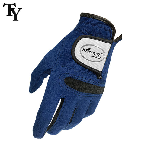 TY高尔夫男手套超纤布透气柔软