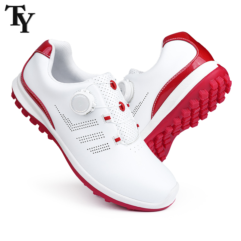 TY高尔夫女鞋透气防滑旋钮鞋带