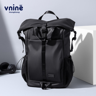 第九城男士机能双肩包旅行户外登山包骑行大容量运动背包电脑