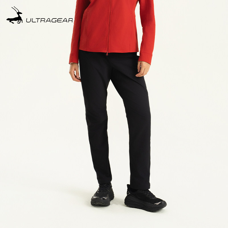 户外防风保暖男女款薄绒修身软壳训练跑步长裤 | 优极UltraGear