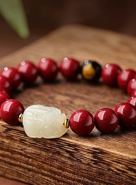 平安吉祥物朱砂手串貔貅生肖手链