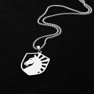 新款 LIQUID战队电竞游戏A队Faze绝地求生俱乐部周边项链 液体TEAM