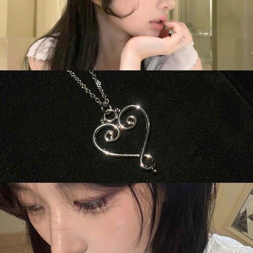 爱神降临arin同款中古爱心项链百搭爆款小众设计感配饰女ins潮流
