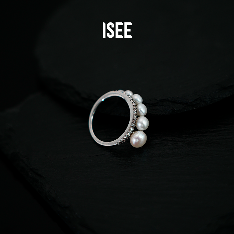 ISEEJewelry·现货·流星珍珠百搭日常款优雅戒指指环