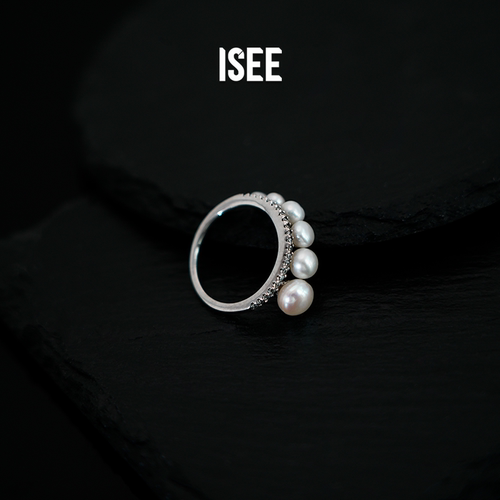 ISEEJewelry·现货·流星珍珠百搭日常款优雅戒指指环