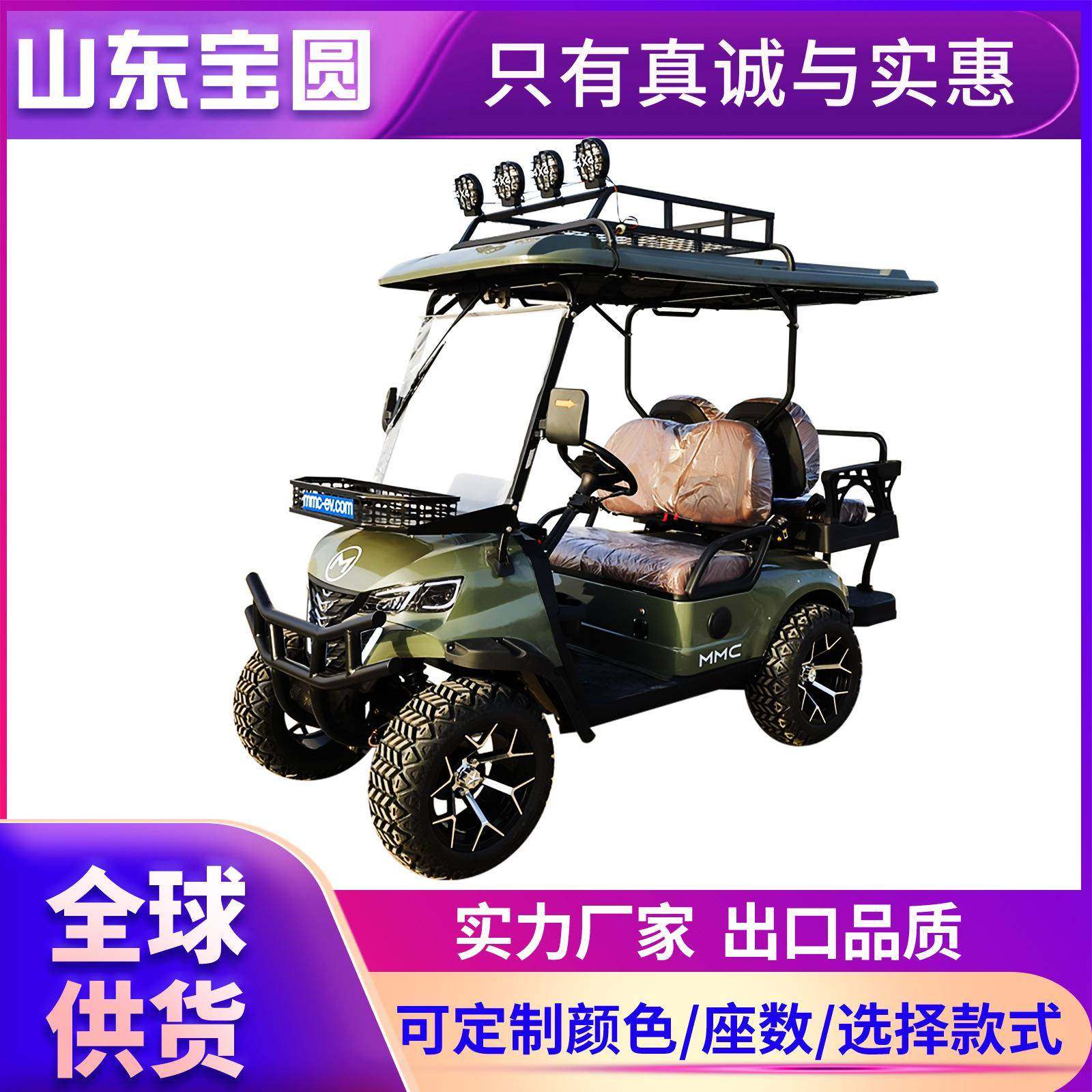 高尔夫球车四轮2座4座6座8座楼盘接待旅游景区观光车高尔夫球车