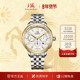 手表多功能计时码 上海 SHANGHAI 表自动机械表精钢防水男9002