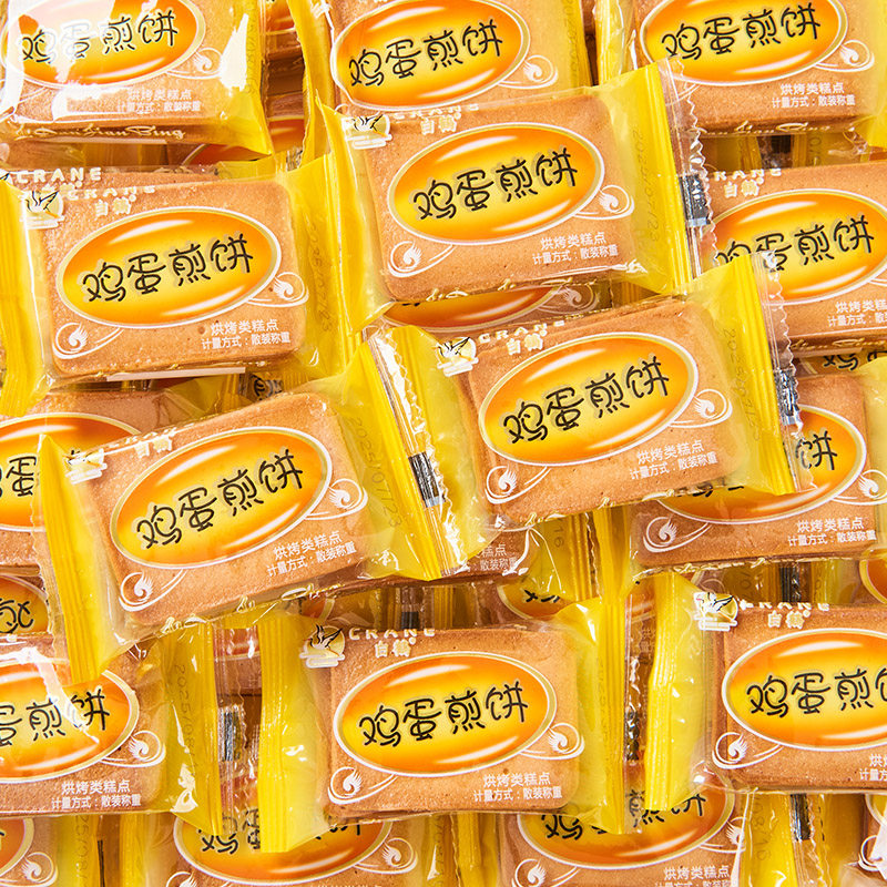 白鹤鸡蛋煎饼芝麻炭烧小包装干酪蛋糕零食小吃休闲食品办公室