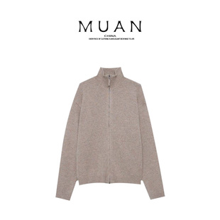 木岸muan回忆录毛衣高级百搭定制343克老钱毛衣女D 182 DG3