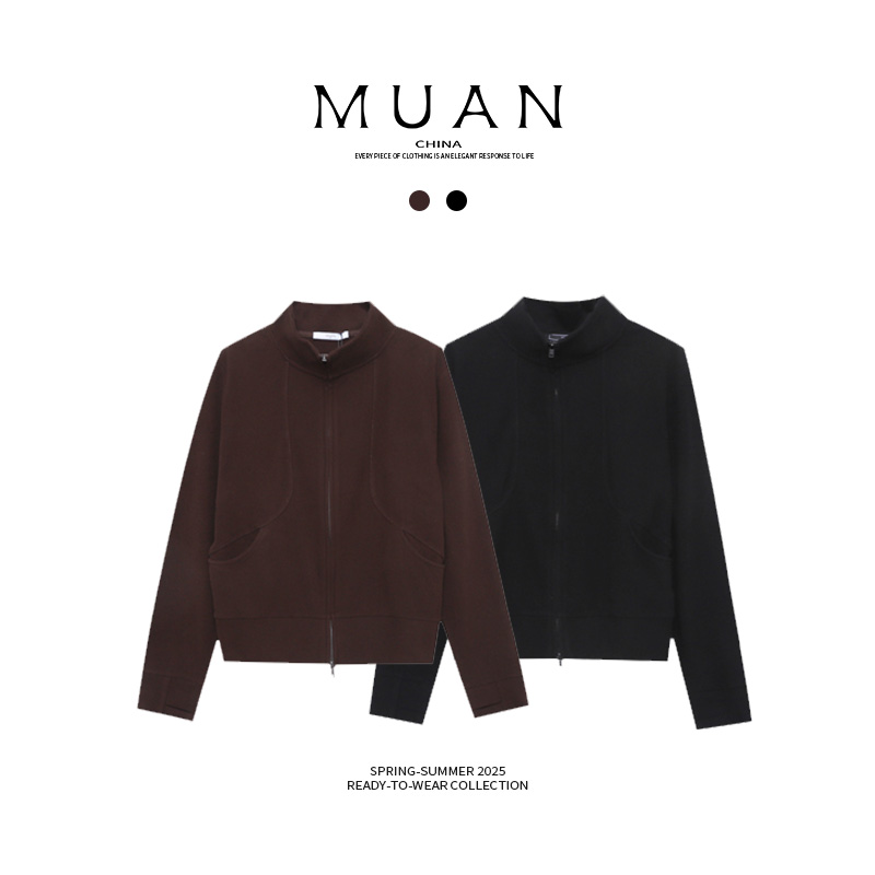 木岸muan小榛果打底定制德绒弹力上衣冬季保暖打底衫女D-DG3-6833