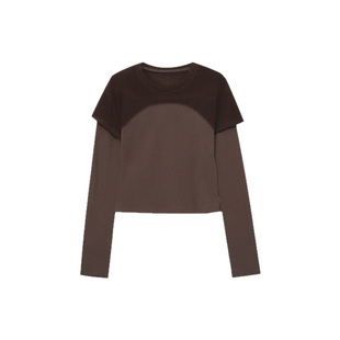 DG3 打底针织上衣女D 6851 T定制高级冬季 木岸muan麦格假两件长袖