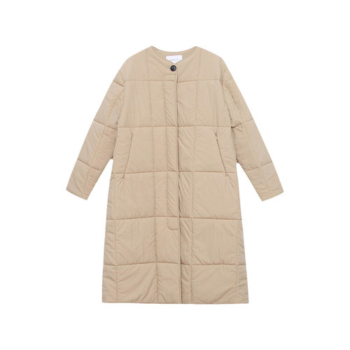 木岸muan奥斯汀棉服定制945克冬季保暖外套长款上衣女D-DG3-6842