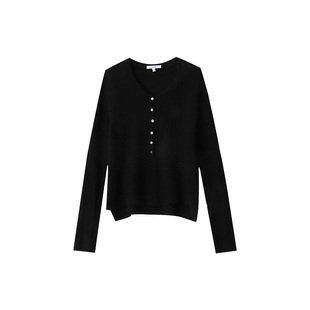 女DG3 宽松保暖打底衫 009 气质100%羊毛针织长袖 木岸muan定制开衫