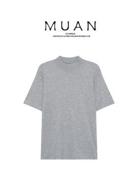 木岸muan半夏T夏季新款高级百搭定制休闲短袖上衣女X-ST-92670