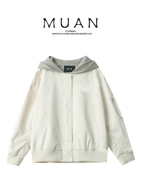 木岸muan空军一号外套高级百搭春秋定制棒球服外套女YJ-23546