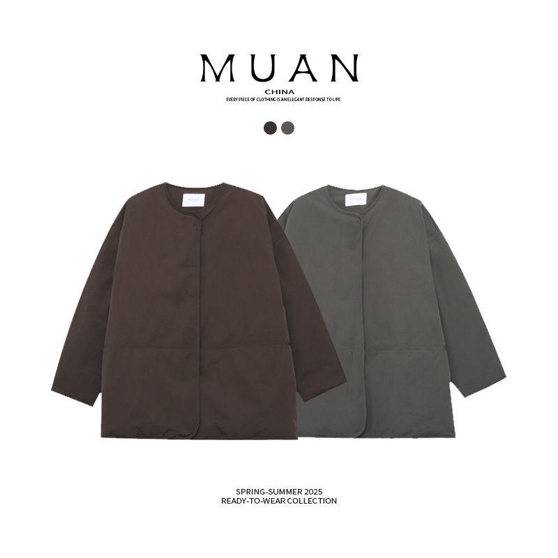 木岸muan橡木时代鹅绒服90白鹅羽绒冬季保暖加厚外套女D-MJ-F8633