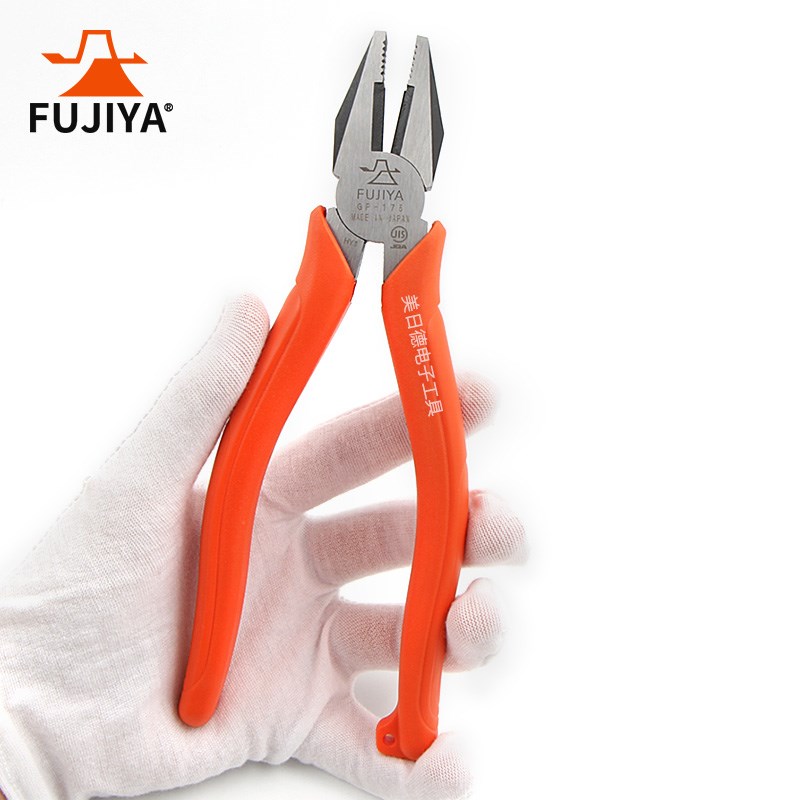 FUJIYA 省力电工业级断线钳6/7/8寸老虎钳平口钳斜口钳