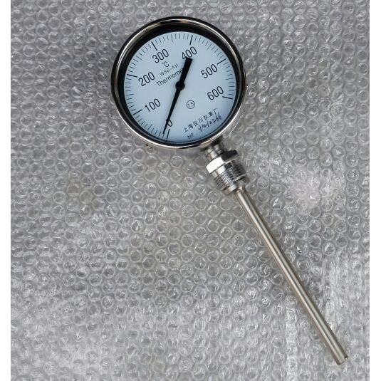 高温双金属温度计 wss-411 0-150°c m27x2高温温度计 直径100mm