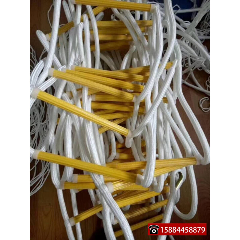 。10米 20米 高楼安全逃生绳梯消防救生软梯户外训练绳梯 高空救