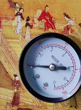 背接式(轴向)压力表 Y-50Z 0-160psi 0-12bar pressuregauge 50mm