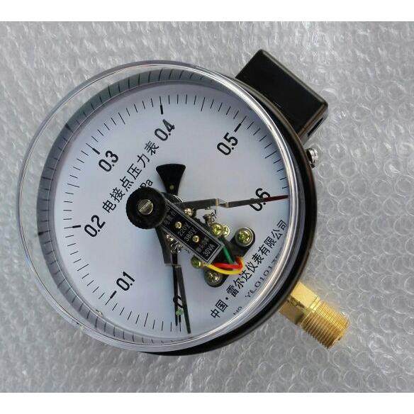 雷尔达 150mm磁助式电接点压力表 触头功率0～30va 压力0～0.6mpa