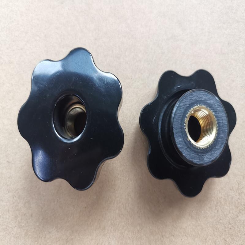 通孔梅花手柄螺母五七星形把手胶木手拧螺丝M4M5M6M8M12M16M18M14