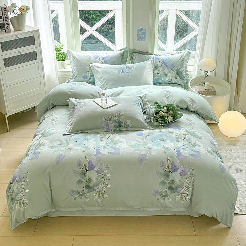 春秋新款床上四件套云纱棉套件被套床单宿舍三件套床上用品