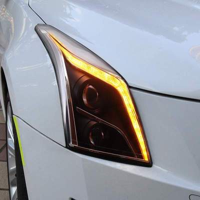 适用于凯迪拉克ATSL大灯总成ATS改装LED日行灯流光转向灯led大灯